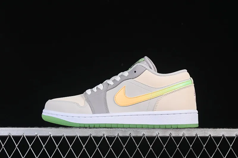 All categories Air Jordan Jordan series basketball shoes Air Jordan 1 Low Air Jordan 1 Low "Tokyo Bio Hack" AJ1 Joe 1 light gray color matching low-top cultural casual sneakers HQ2030-001